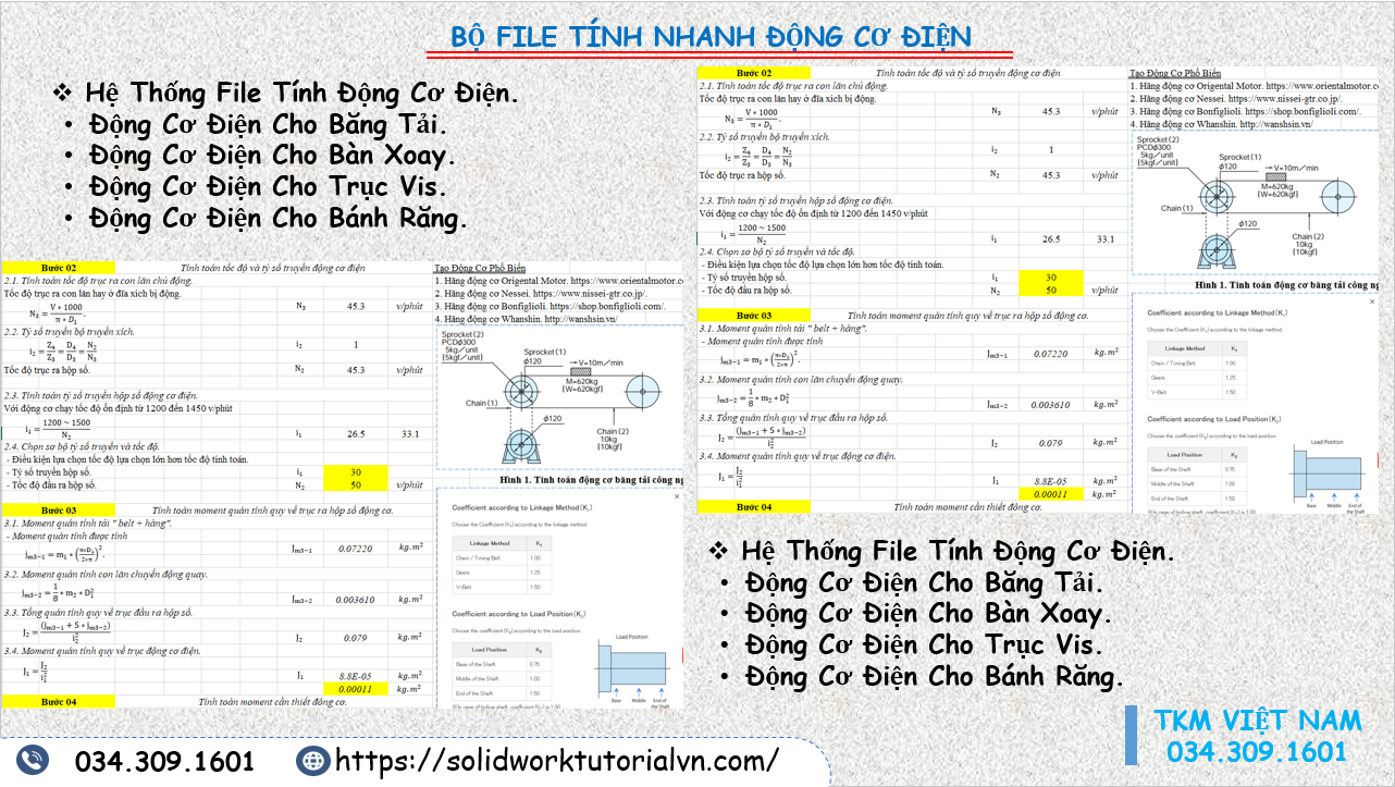 B01-01. Hệ Thống File Tính Toán Động Cơ Điện AC Tiêu Chuẩn.